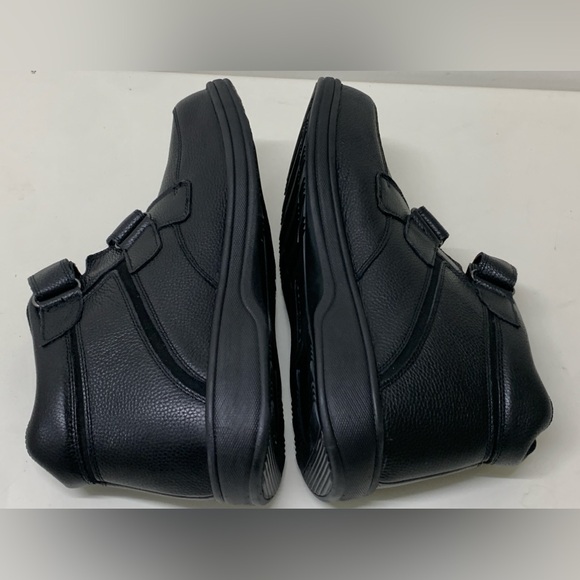 Men’s 14 EE Wide Orthofeet Glacier Gorge Pebbled Leather Hook & Loop Ankle Boots - Picture 12 of 16